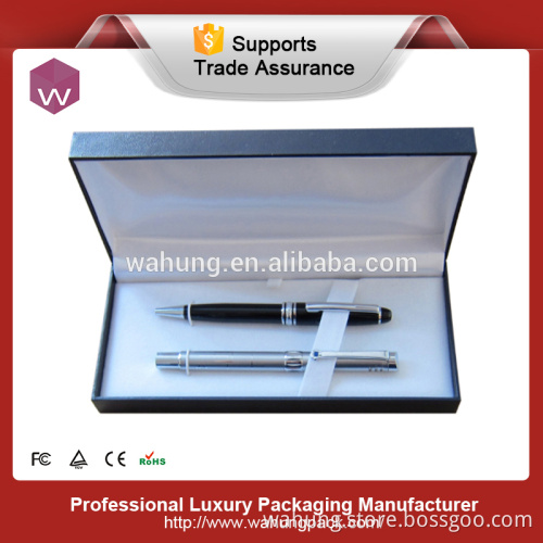 plastic pen gift packaging box for two pens (WH-0217)